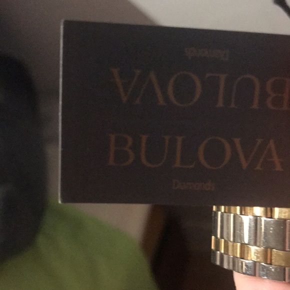 Brand New w/Box 3 Tone Bulova Sapphire Blue Dial w/sparkling Diamonds 💎 $495 - Picture 4 of 6